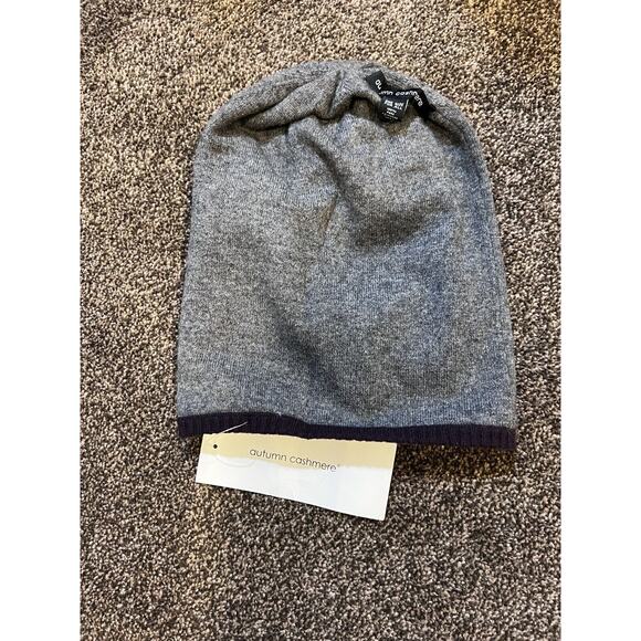 Autumn 100% Cashmere Hat Men’s Reversible Intarsia Cap Beanie Dog Wolf - Picture 3 of 4